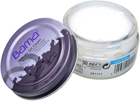 BEZBARWNY ŻEL DO PIELĘGNACJI OBUWIA ZE SKÓRY GŁADKIEJ BAMA DELICATE GEL CREAM G69 / G12-22
