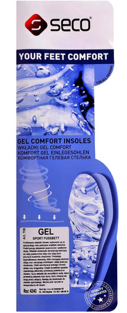 AMORTYZUJĄCE ŻELOWO SILIKONOWE WKŁADKI DO BUTÓW SECO GEL SPORT FUSSBETT / G12-68