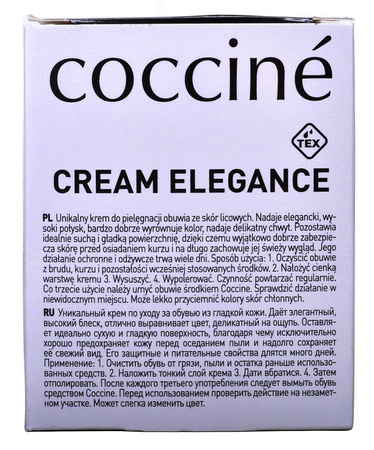 GRANATOWA 38 PASTA DO SKÓRY GŁADKIEJ COCCINE CREAM ELEGANCE 50 ml / G12-11