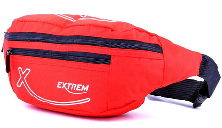 CZERWONA SASZETKA BIODROWA MIEJSKA CODZIENNA UNISEX NERKA BAG STREET EXTREME / G4-25