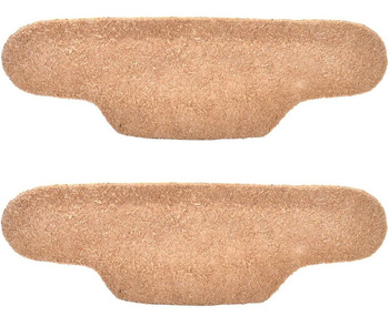 BEŻOWE SKÓRZANE ZAPIĘTKI DO BUTÓW Z PODUSZKĄ LATEKSOWĄ / G10-82