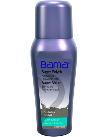 CZARNY 009 / SAMOPOŁYSKOWA PASTA W PŁYNIE DO OBUWIA ZE SKÓRY GŁADKIEJ BAMA Super Shine POŁYSK 75 ml S36F / G13-65