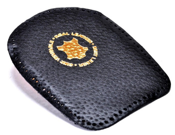 CZARNE SKÓRZANE PODWYŻSZAJĄCE STOPĘ KOREKCYJNE PODPIĘTKI KORKOWE 2,5 CM - 25 mm / G10-64