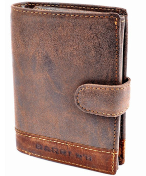 PIONOWY PORTFEL MĘSKI BRĄZOWY