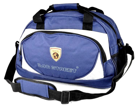 GRANATOWA ŚREDNIA SPORTOWA PODRÓŻNA TORBA NA BAGAŻ PODRĘCZNY TRAVEL BAG STREET / G2-496