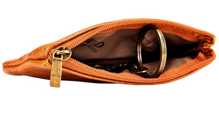 BRĄZOWE SKÓRZANE ETUI NA KLUCZE KLUCZÓWKA SASZETKA PITEREK WILD THINGS ONLY !!! / G3-229