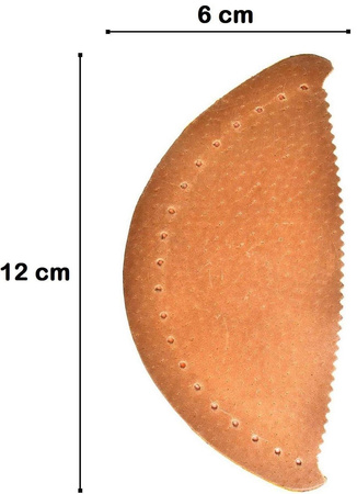 BRĄZOWE PELOTY METATARSALNE DO BUTÓW SKÓRA CARBOSAN FOAM / G10-61