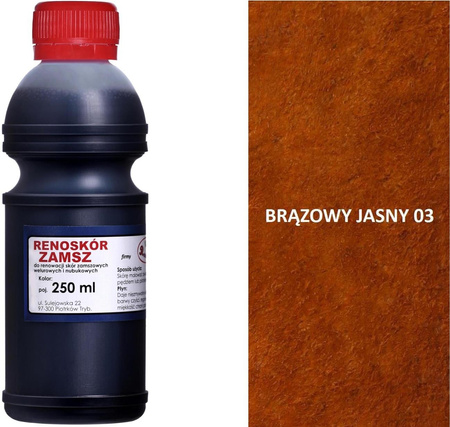 RENOSKÓR FARBA DO RENOWACJI ZAMSZU NUBUKU I WELURU 500 ML - CZARNY / G13-05