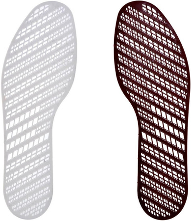 GULTIO PLASTIKOWE BRĄZOWE WOJSKOWE WKŁADKI DO BUTÓW KRATKA / G10-94
