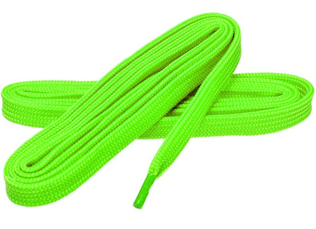 LIMONKOWE zielone Sznurowadła SZEROKIE Syntetyczne 7 mm PŁASKIE Poliestrowe SZNURÓWKI 0,7 cm do adidasów trampek sneakers