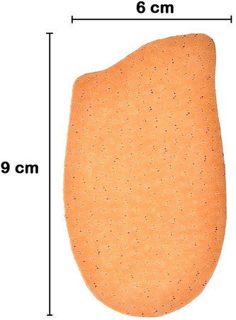 SKÓRKOWE WKLEJANE PODPIĘTKI DO OBUWIA PODUSZKI LATEXOWE / G10-66