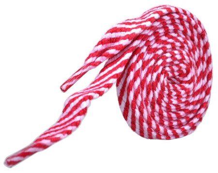 Sznurówki PŁASKIE Grube 0,8 cm SZEROKOŚĆ 8 mm BAWEŁNA Szerokie KLASYCZNE Sznurowadła do obuwia spotowego sneakers