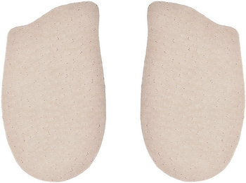 BIAŁE SKÓRZANE PODPIĘTKI DO BUTÓW PODUSZKI LATEKSOWE / G10-66