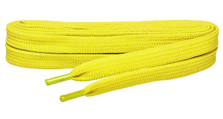 ŻÓŁTE Sznurowadła SZEROKIE Syntetyczne 7 mm PŁASKIE Poliestrowe SZNURÓWKI 0,7 cm do adidasów trampek sneakers
