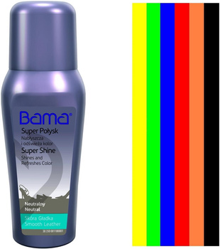 BEZBARWNY 001 / SAMOPOŁYSKOWA PASTA W PŁYNIE DO OBUWIA ZE SKÓRY GŁADKIEJ BAMA Super Shine POŁYSK 75 ml S36F / G13-65