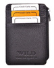 CZARNE SKÓRZANE ETUI OPRAWA PITEREK NA DOKUMENTY WILD THINGS ONLY !!! / G4-210