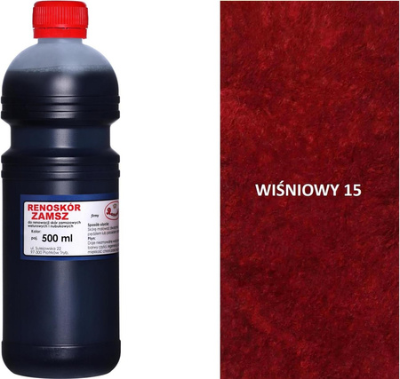 RENOSKÓR FARBA DO RENOWACJI ZAMSZU NUBUKU I WELURU 250 ML - BRĄZ CIEMNY / G12-98