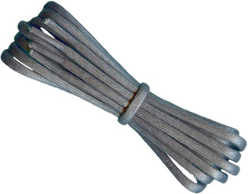 SZARE Sznurowadła WOSKOWANE Okrągłe GRUBE 5 mm rzemyki WYTRZYMAŁE Sznurówki do glanów sztybletów