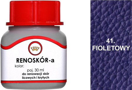 BARWNIK LAKIER WILBRA FARBA RENOSKÓR DO SKÓR GŁADKICH 480 ml - JEŻYNOWY 65 / G12-85