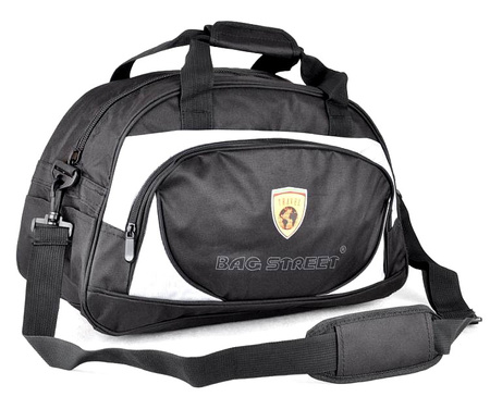 CZARNA DUŻA SPORTOWA PODRÓŻNA TORBA NA BAGAŻ PODRĘCZNY TRAVEL BAG STREET / G2-494