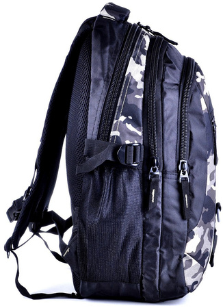 CZARNY Z MORO PLECAK FUNKCJONALNY MIEJSKI TORNISTER BAG STREET COLLECTION / G4-13