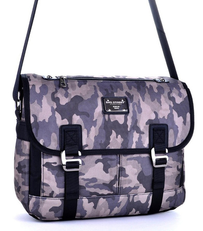 MILITARNA TORBA MĘSKA NA RAMIĘ WOJSKOWA LISTONOSZKA MORO CAMO BAG STREET / G4-85