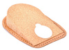BIAŁE SKÓRZANE PODWYŻSZAJĄCE STOPĘ KOREKCYJNE PODPIĘTKI KORKOWE 2 CM - 20 mm / G10-64