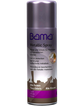 RENOWATOR DO SKÓR LAKIEROWANYCH I TKANIN Z POŁYSKIEM BAMA METALLIC SPRAY TEX 200 ML A50 / G13-76