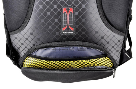 CZARNY WYTRZYMAŁY I SOLIDNY PLECAK MEJSKI TORNISTER AIRFLOW BAG STREET BLACK EDITION / G3-91