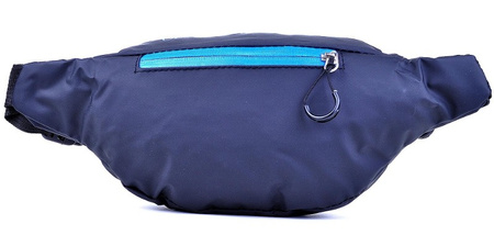 CZARNA NIEBIESKA SASZETKA BIODROWA NERKA NA PAS WATERPROOF BAG STREET EXTREM / G4-72