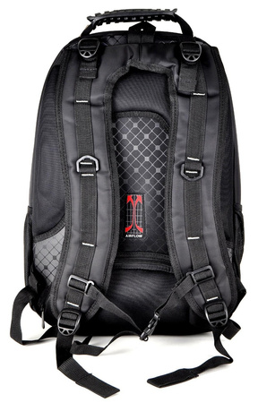 CZARNY WYTRZYMAŁY I SOLIDNY PLECAK MEJSKI TORNISTER AIRFLOW BAG STREET BLACK EDITION / G3-91