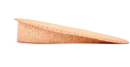 BEŻOWE SKÓRZANE PODWYŻSZAJĄCE STOPĘ KOREKCYJNE PODPIĘTKI KORKOWE 1 CM - 10 mm / G10-64