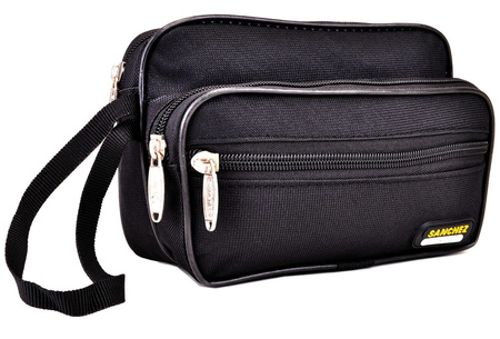 CZARNA PODRĘCZNA ORGANIZUJĄCA SASZETKA MĘSKA NYLON SANCHEZ CASUAL / G1-763