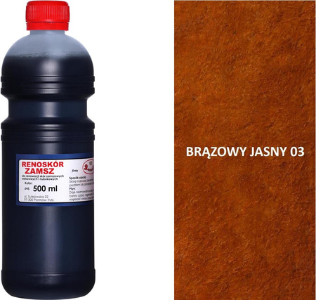 RENOSKÓR FARBA DO RENOWACJI ZAMSZU NUBUKU I WELURU 250 ML - 16 KOLORÓW / G12-98