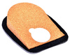 CZARNE SKÓRZANE PODWYŻSZAJĄCE STOPĘ KOREKCYJNE PODPIĘTKI KORKOWE 2,5 CM - 25 mm / G10-64