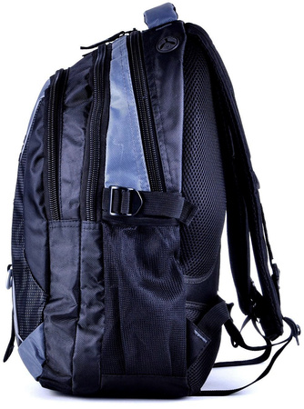 CZARNO SZARY PLECAK FUNKCJONALNY MIEJSKI TORNISTER BAG STREET COLLECTION / G4-17