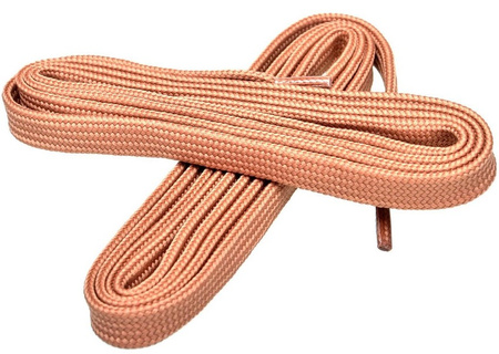BEŻOWE Sznurowadła SZEROKIE Syntetyczne 7 mm PŁASKIE Poliestrowe SZNURÓWKI 0,7 cm do adidasów trampek sneakers