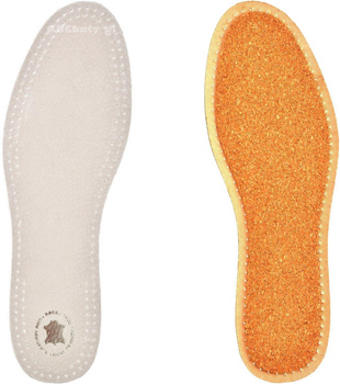 BIAŁE WKŁADKI DO BUTÓW SKÓRA NATURALNA NA KORKU / G10-72