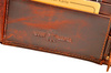 BRĄZOWY POZIOMY SKÓRZANY PORTFEL MĘSKI Z ZAPINKĄ WILD THINGS ONLY !!! / G4-214