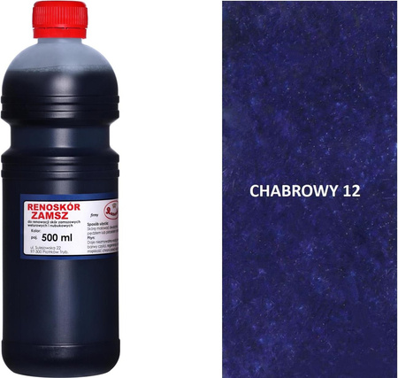 RENOSKÓR FARBA DO RENOWACJI ZAMSZU NUBUKU I WELURU 500 ML - ZIELONY / G13-05