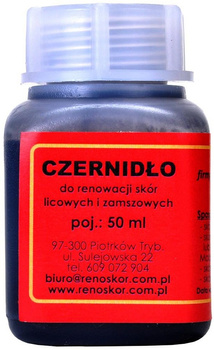 RENOSKÓR CZERNIDŁO DO RENOWACJI SKÓR LICOWYCH I ZAMSZOWYCH 50 ml / G10-02