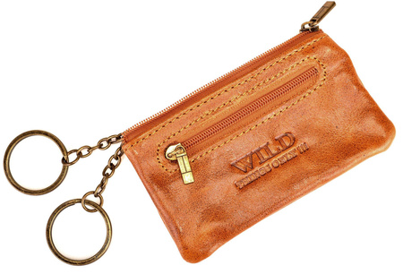 BRĄZOWE SKÓRZANE ETUI NA KLUCZE KLUCZÓWKA SASZETKA PITEREK WILD THINGS ONLY !!! / G3-229