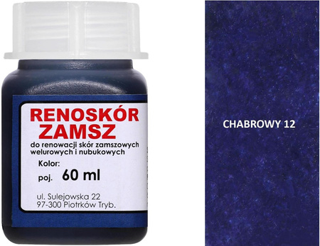 RENOSKÓR FARBA DO RENOWACJI ZAMSZU NUBUKU I WELURU 250 ML - 16 KOLORÓW / G12-98