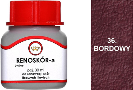 BARWNIK LAKIER WILBRA FARBA RENOSKÓR DO SKÓR GŁADKICH 200 ml - JEŻYNOWY 65 / G12-91