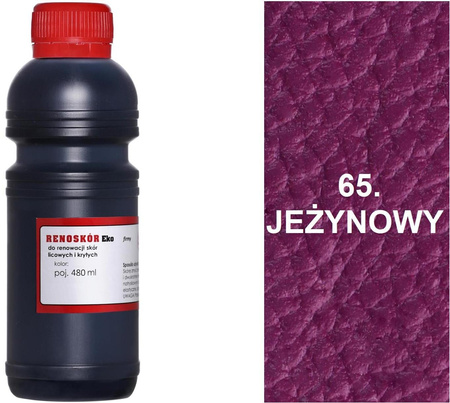 BARWNIK LAKIER WILBRA FARBA RENOSKÓR DO SKÓR GŁADKICH 200 ml - JEŻYNOWY 65 / G12-91
