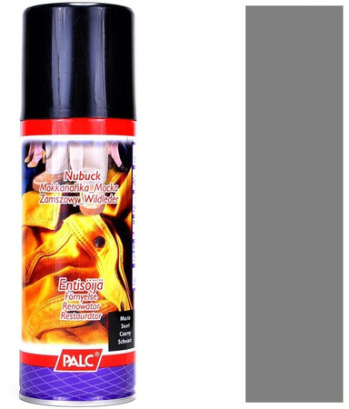 CIEMNO-SZARY RENOWATOR W SPRAYU DO OBUWIA Z ZAMSZU I NUBUKU PALC 200 ml / G12-04