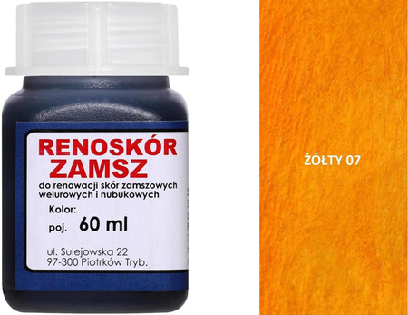 G9-99 RENOSKÓR FARBA DO ZAMSZU I NUBUKU 60 ml - MIODOWY