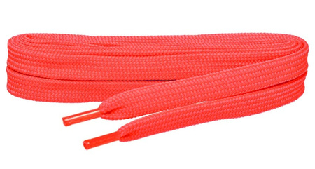 Neon RÓŻOWY JASKRAWY Sznurowadła SZEROKIE Syntetyczne 7 mm PŁASKIE Poliestrowe SZNURÓWKI 0,7 cm do adidasów trampek sneakers