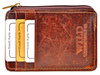 BRĄZOWE SKÓRZANE ETUI OPRAWA PITEREK NA DOKUMENTY WILD THINGS ONLY !!! / G4-209
