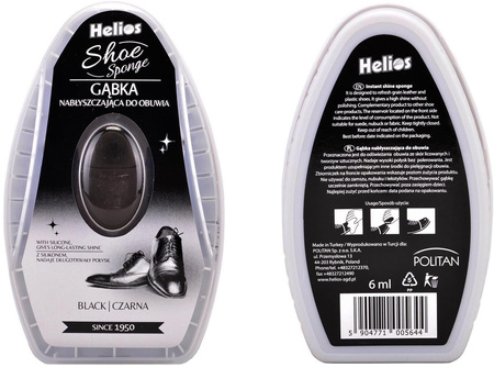 CZARNA GĄBKA CZYSZCZĄCA DO OBUWIA CZYŚCIK HELIOS SHOE SPONGE / G12-61